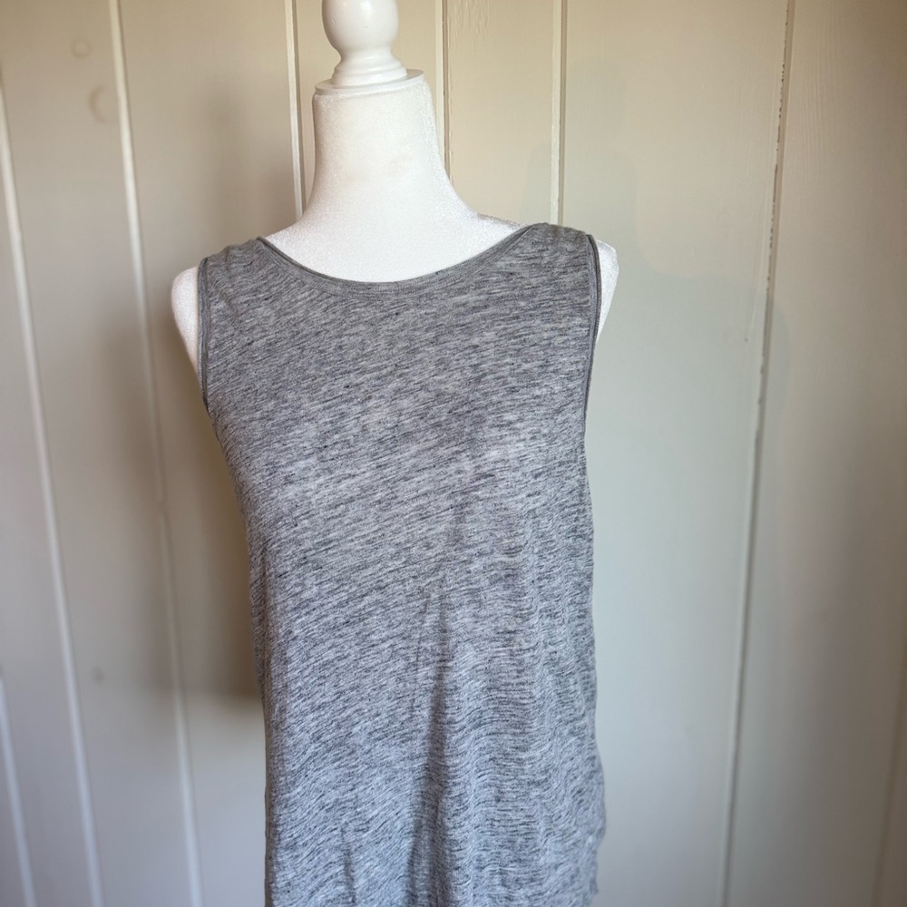 Theory Light Gray Sleeveless Top